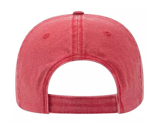 dad hat back view with hook and loop closure