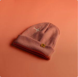 custom beanie with embroidered logo