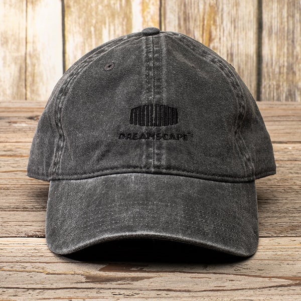Dad hat with embroidery charcoal