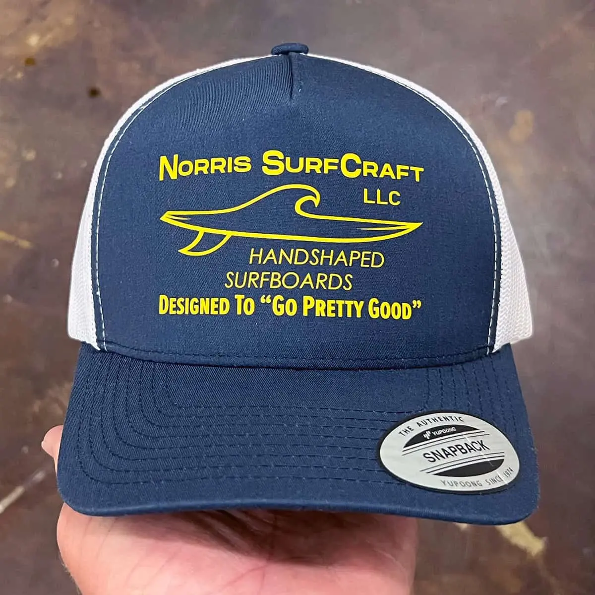 Yupoong 6506 retro trucker hat with custom print
