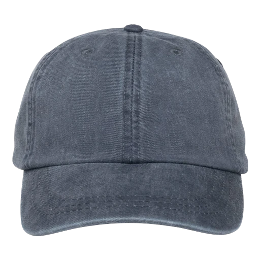 adams headwear navy pigment dye dad hat