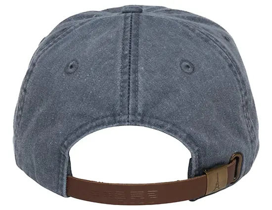 dad hat with leather strap closure