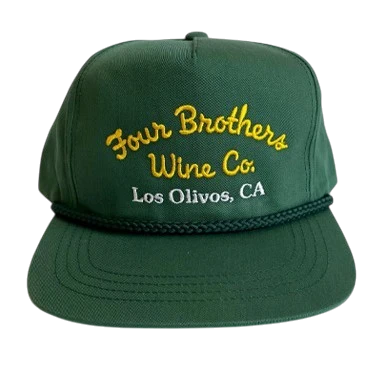 5 panel embroidered golf hat with rope