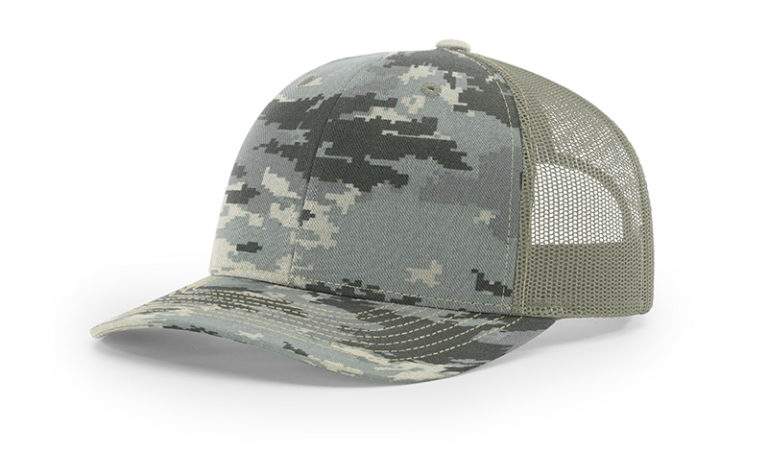 Digital camo trucker hat