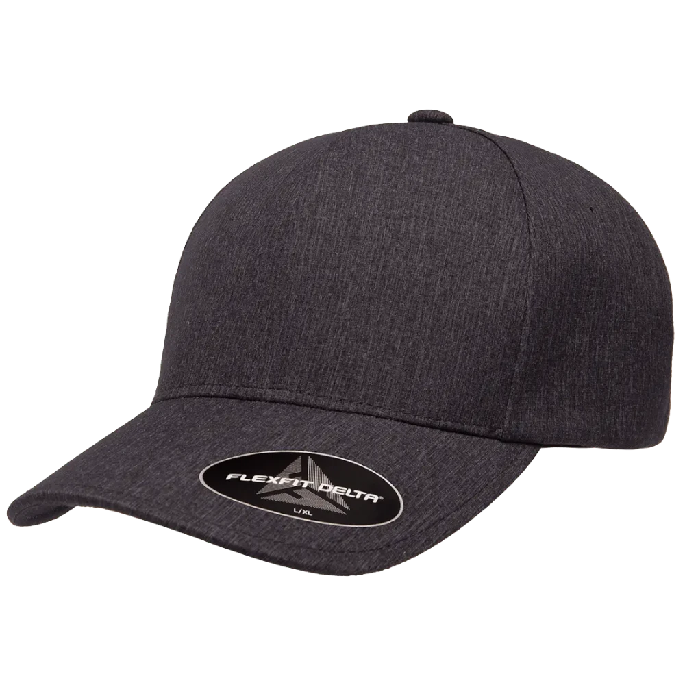 carbon charcoal Delta fitted hat, Flexfit 180