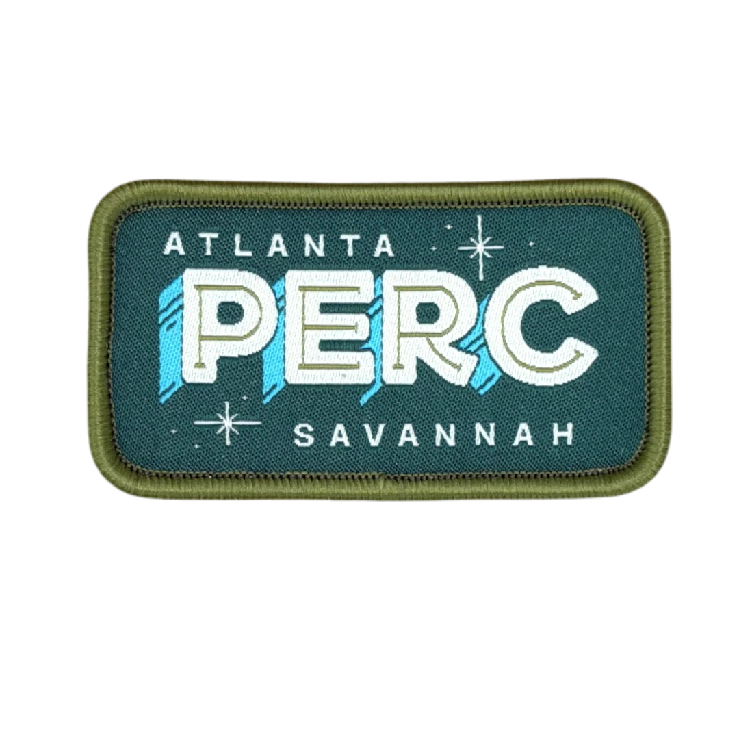rectangle woven patch with merrow border