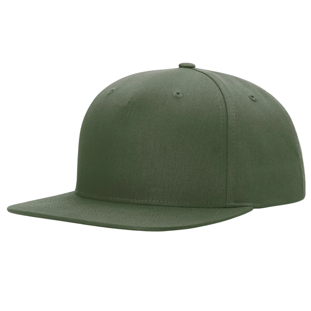 army olive Richardson 255 pinch front snapback hat