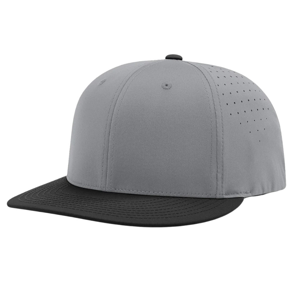 grey and black R-Flex fitted hat, Richardson PTS30