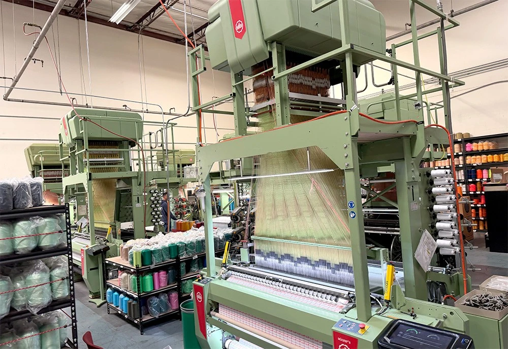 woven patch loom weaving fine thread detail