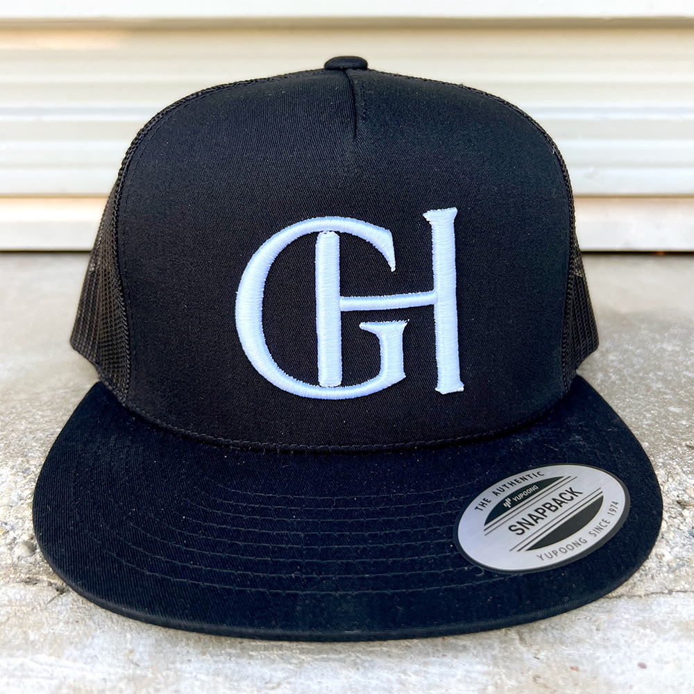Yupoong YP Classics 6006 trucker hat with 3D puff embroidery